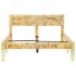 Estructura de cama de madera maciza reciclada 120x200