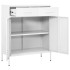 Armario almacenamiento acero blanco 80x35x101,5