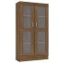Vitrina madera contrachapada roble marrón 82,5x30,5x150