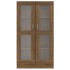 Vitrina madera contrachapada roble marrón 82,5x30,5x150
