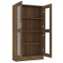 Vitrina madera contrachapada roble marrón 82,5x30,5x150