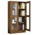 Vitrina madera contrachapada roble marrón 82,5x30,5x150