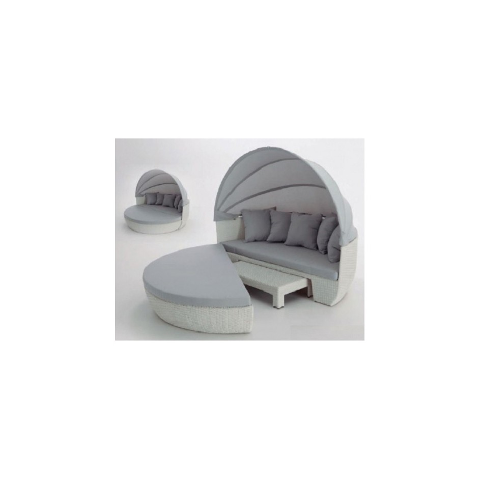 Rattan de color blanco