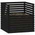 Compostador de madera maciza de pino negro 100x100x102