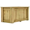 Arriate de madera de pino impregnada 100x50x50 cm