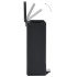 Cubo basura con pedal antihuellas 30L negro acero