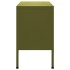 Mueble para TV de acero verde oliva 105x35x50