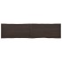 Tablero mesa madera tratada borde vivo marrón 220x50x(2-4)