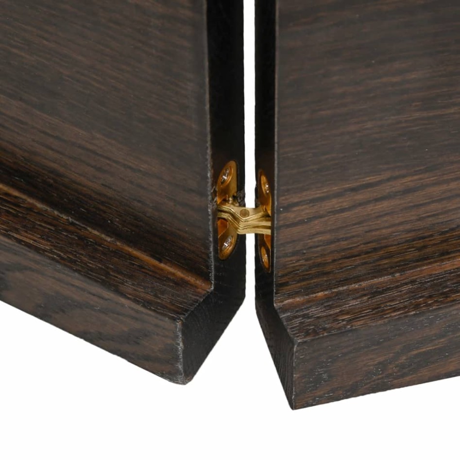 Tablero mesa madera tratada borde vivo marrón 220x50x(2-4)