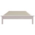 Estructura cama individual madera maciza pino blanco 90x190