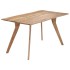 Mesa de comedor de madera maciza de acacia 140x80x76