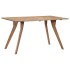 Mesa de comedor de madera maciza de acacia 140x80x76