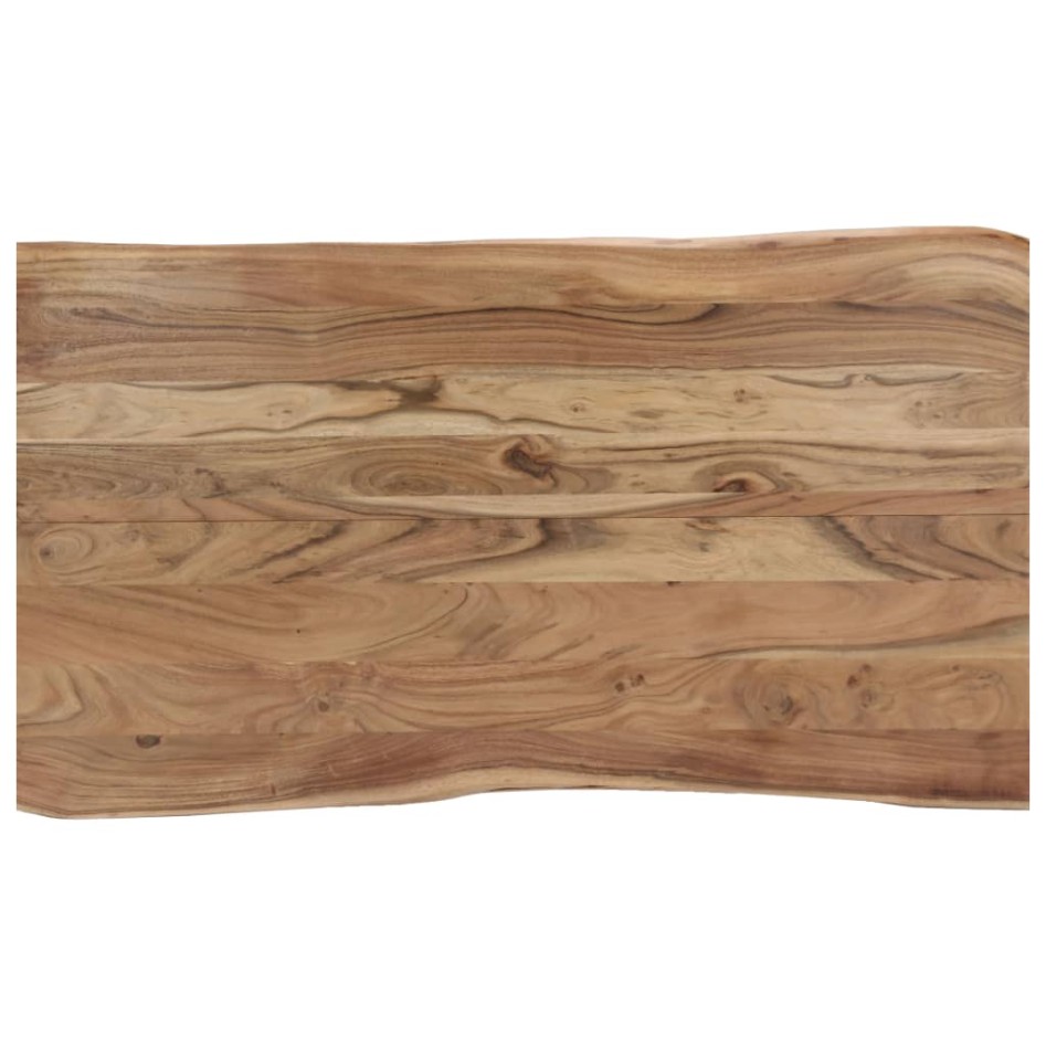 Mesa de comedor de madera maciza de acacia 140x80x76