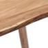 Mesa de comedor de madera maciza de acacia 140x80x76