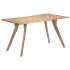 Mesa de comedor de madera maciza de acacia 140x80x76