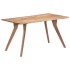 Mesa de comedor de madera maciza de acacia 140x80x76