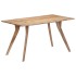 Mesa de comedor de madera maciza de acacia 140x80x76