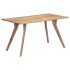 Mesa de comedor de madera maciza de acacia 140x80x76