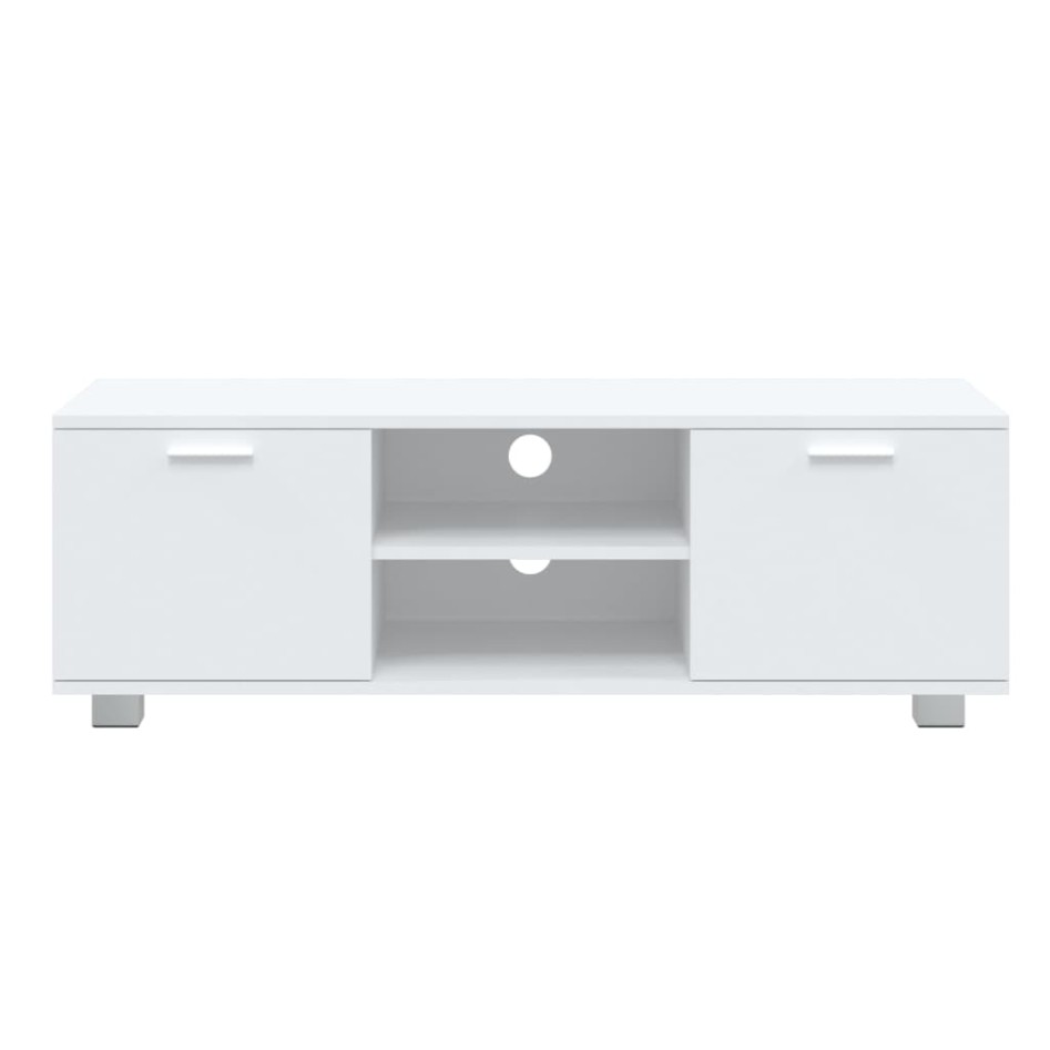 Mueble para TV madera contrachapada blanco 120x40,5x35
