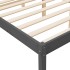 Cama para personas mayores madera maciza pino gris 135x190