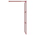 Mampara puerta de ducha vidrio transparente ESG rojo 115x195