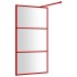Mampara puerta de ducha vidrio transparente ESG rojo 115x195