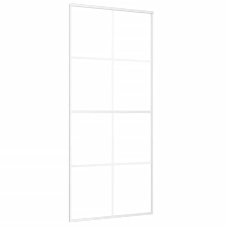 Puerta corredera ESG vidrio y aluminio 90x205 cm