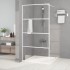Mampara de ducha vidrio ESG transparente blanco 100x195
