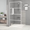 Mampara de ducha vidrio ESG transparente blanco 100x195 cm