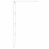 Mampara de ducha vidrio ESG transparente blanco 100x195