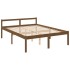 Cama personas mayores madera maciza pino marrón miel 150x200