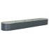 Arriate de acero galvanizado gris 400x80x44