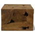 Mesa de centro 50x50x35 cm de madera de teca genuina