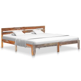Estructura de cama de madera maciza de sheesham 200x200