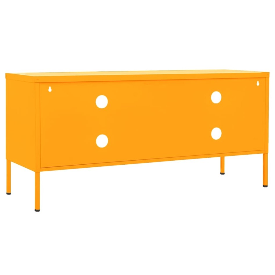 Mueble para TV de acero amarillo mostaza 105x35x50