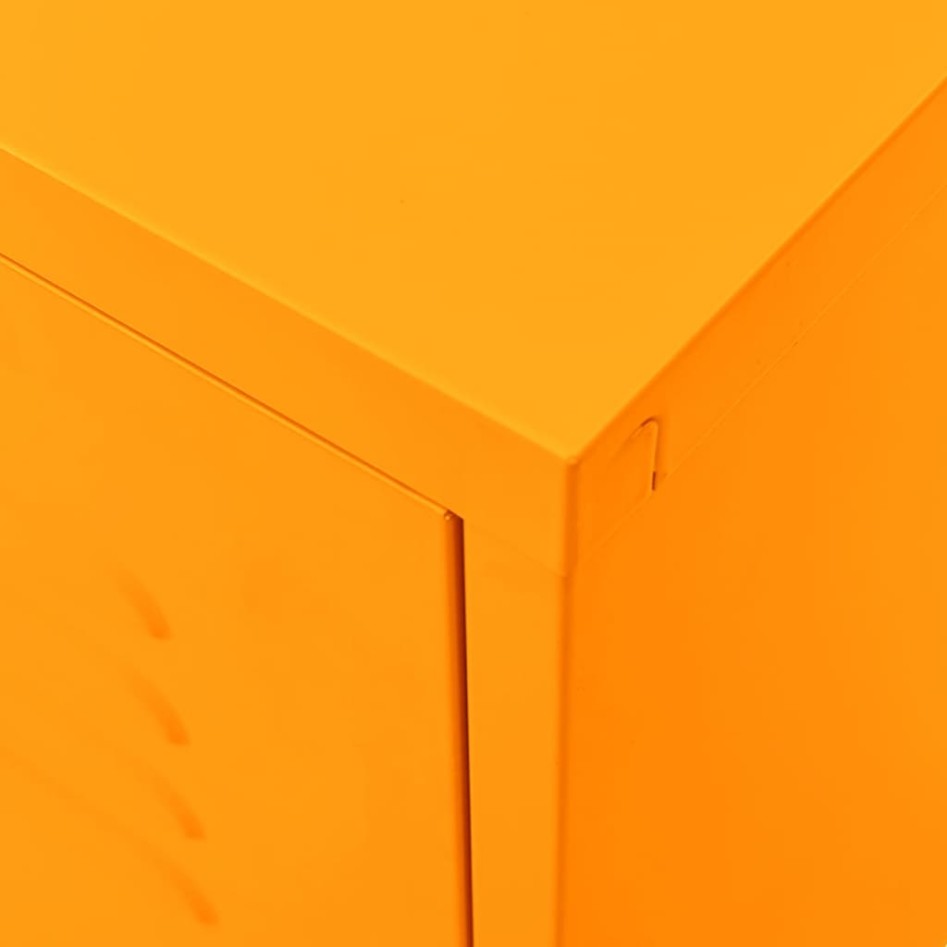Mueble para TV de acero amarillo mostaza 105x35x50