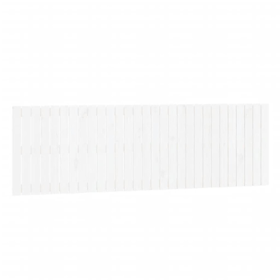 Cabecero de cama de pared madera maciza pino blanco 185x3x60