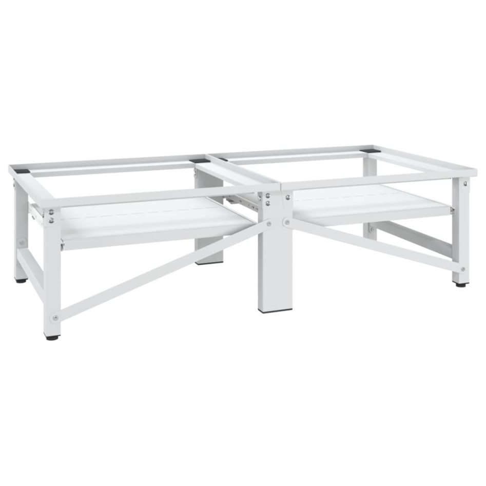 Pedestal doble lavadora secadora con estantes extraíbles