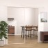 Puerta corredera ESG vidrio y aluminio blanca 102,5x205