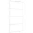 Puerta corredera ESG vidrio y aluminio blanca 102,5x205