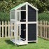 Casita para pájaros madera maciza pino gris 97x81x152