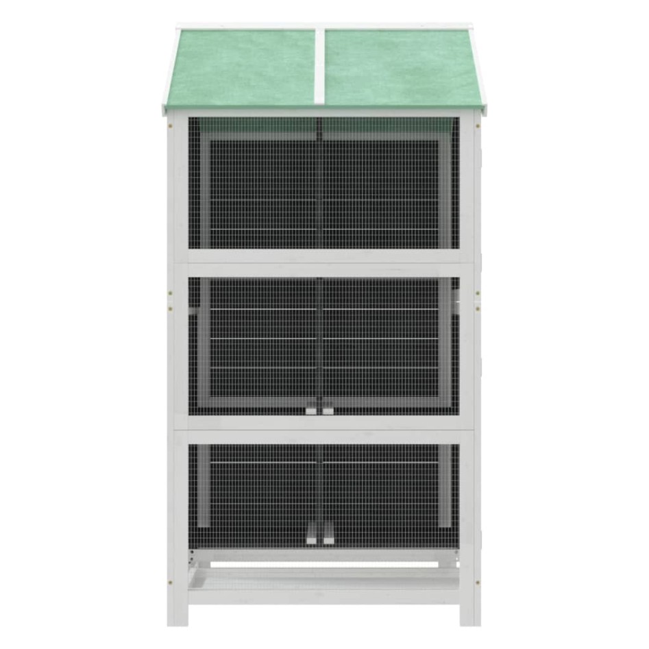 Casita para pájaros madera maciza pino gris 97x81x152