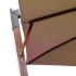Sombrilla colgante con palo madera maciza abeto gris taupe