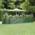 Jardinera arriate acero recubrimiento polvo verde