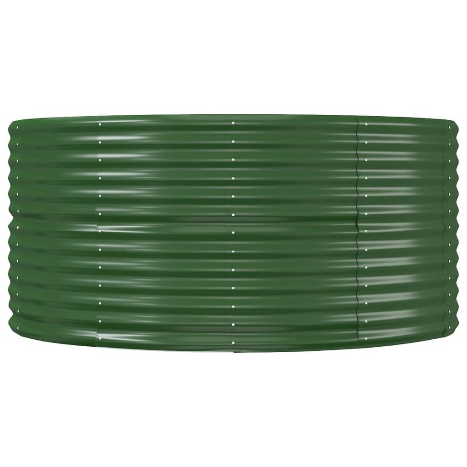 Jardinera arriate acero recubrimiento polvo verde
