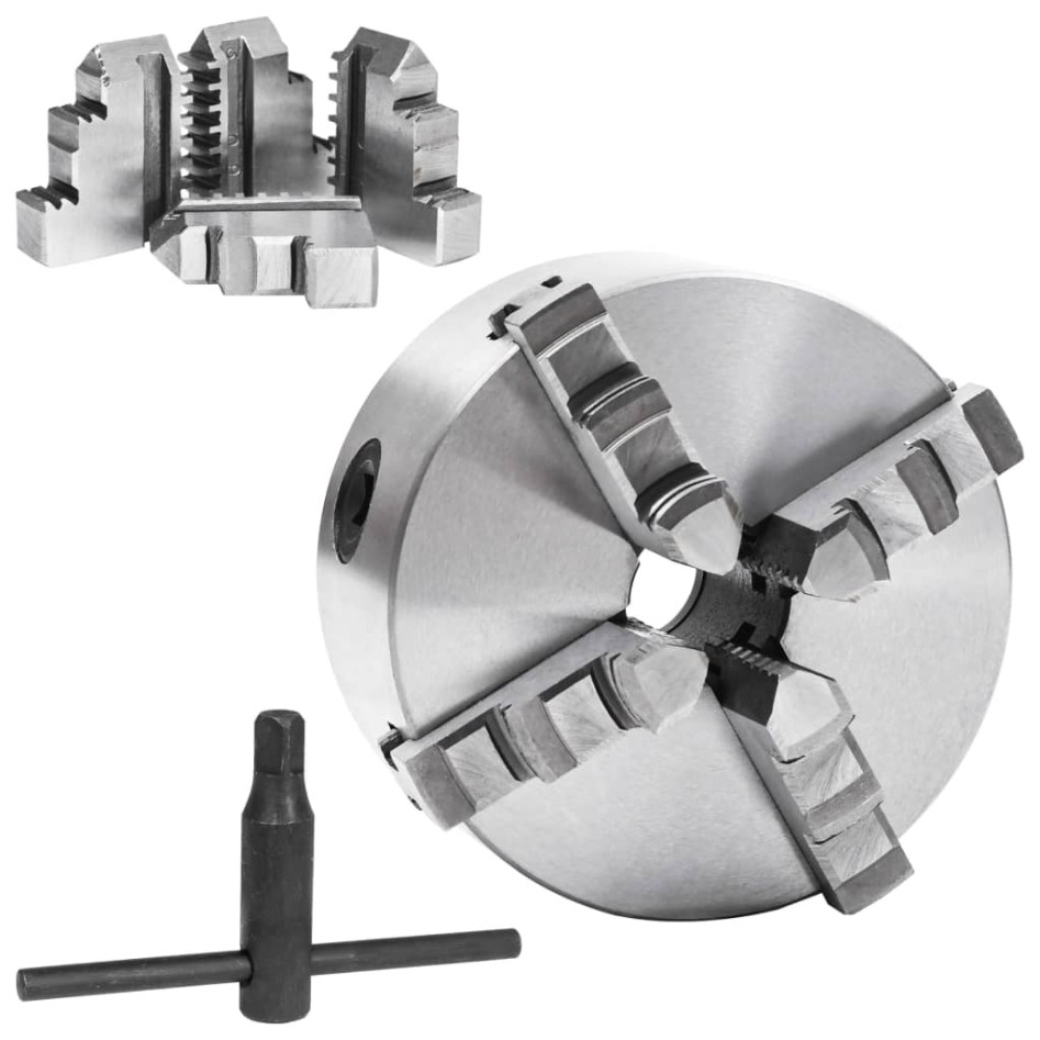 Mandril de torno autocentrante de 4 mordazas 125 mm