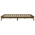 Estructura de cama madera maciza de pino marrón miel 200x200