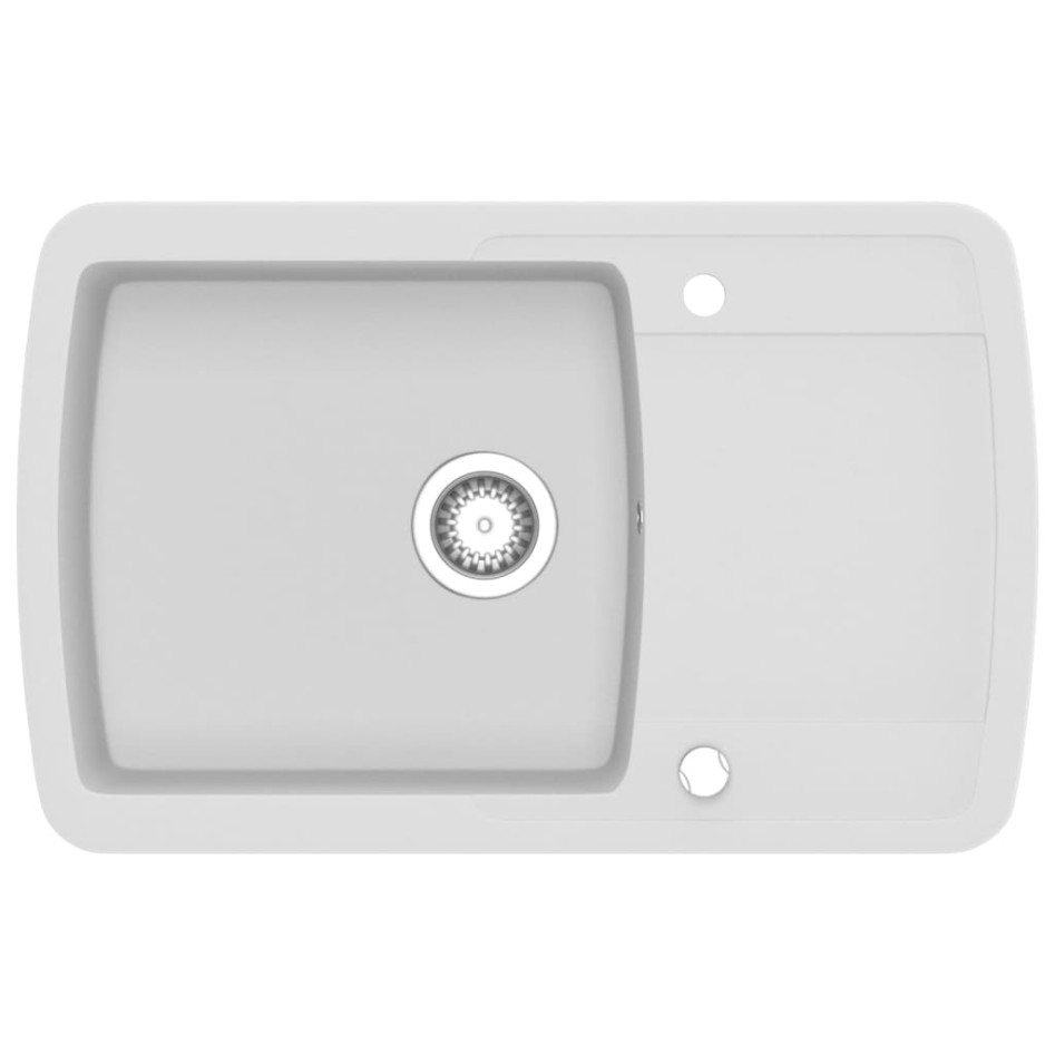 Fregadero de cocina de granito con un seno