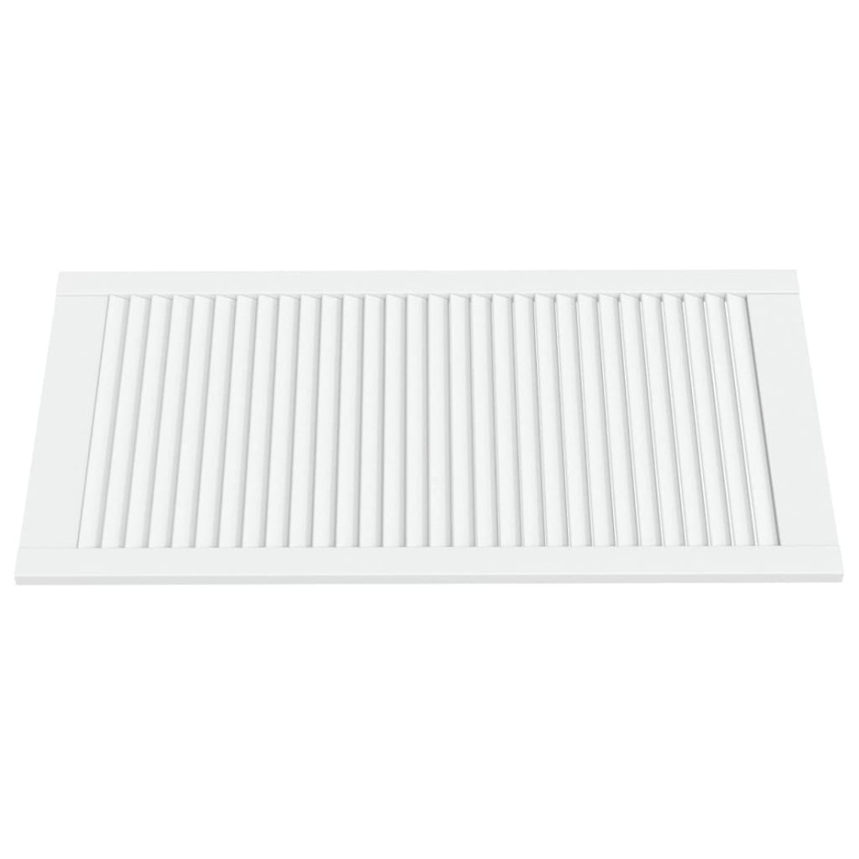 Puerta de armario lamas 4 uds madera pino blanco 99,3x49,4