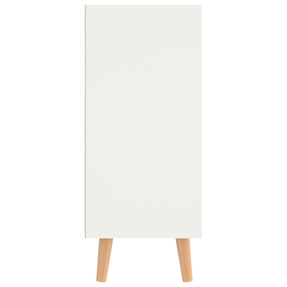 Aparador madera de ingeniería blanco y roble Sonoma 90x30x72